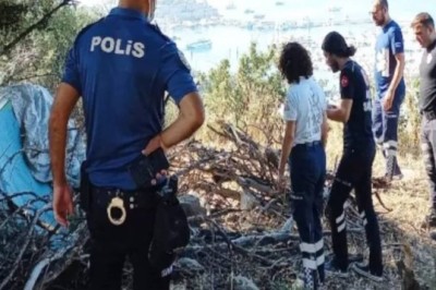 Bodrum'da Ormanda Çadırda Bulunan Cesedin Esrarı Çözülmeye Çalışılıyor