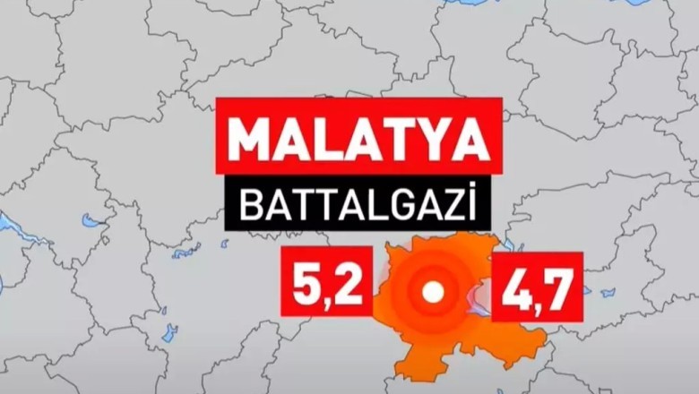 Malatya'da 3 dakika arayla iki deprem: 5.2 ve 4.7